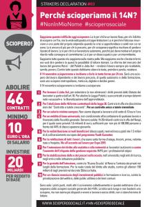 PERCHE' SCIOPERIAMO IL 14N